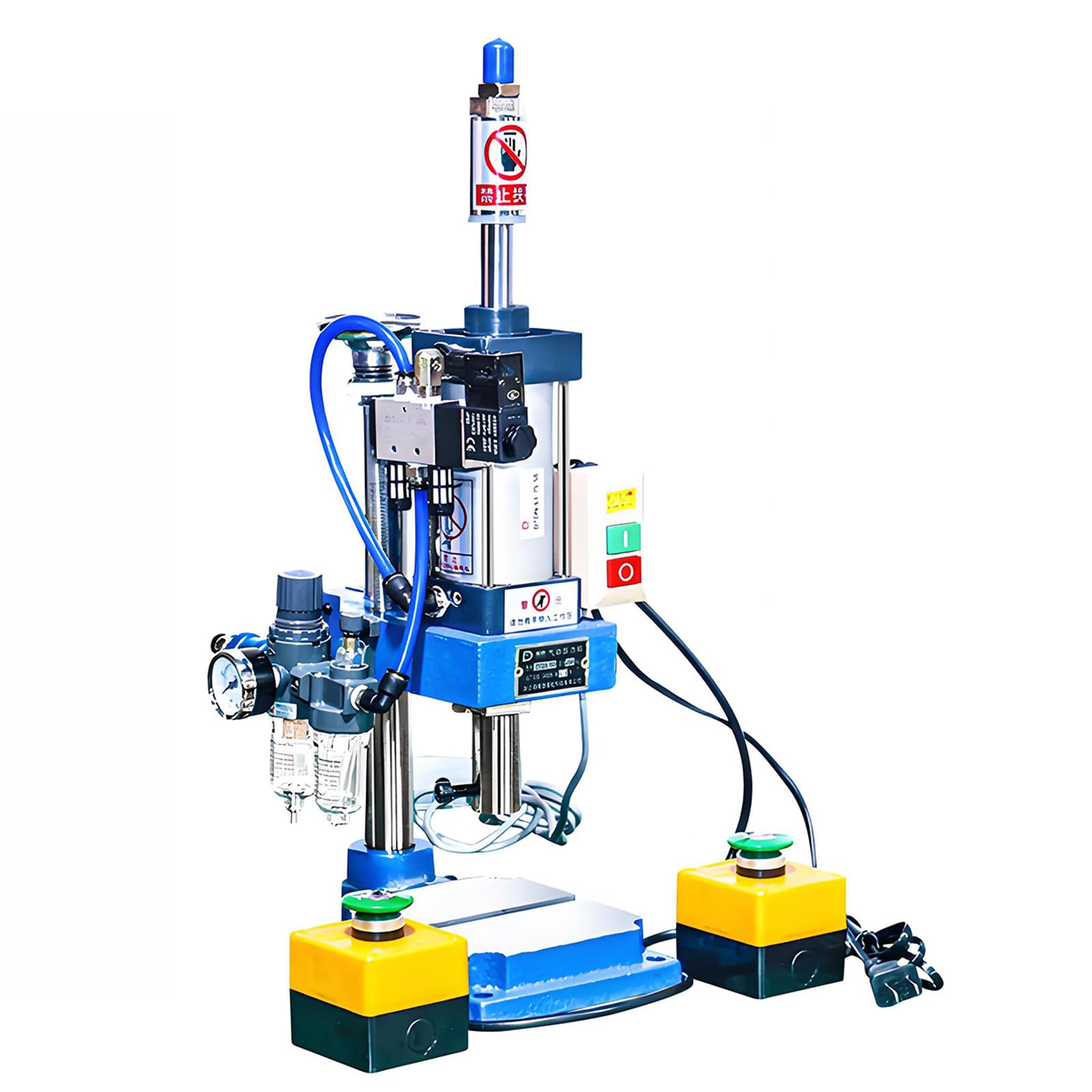 Jozyjul Doublebutton 200Kg/300Kg High Pressure Pneumatic Punching Machine Bench Press Small Gas Spleen High Precision Riveting Machine For Sheet Metal Hole Punching -300Kg