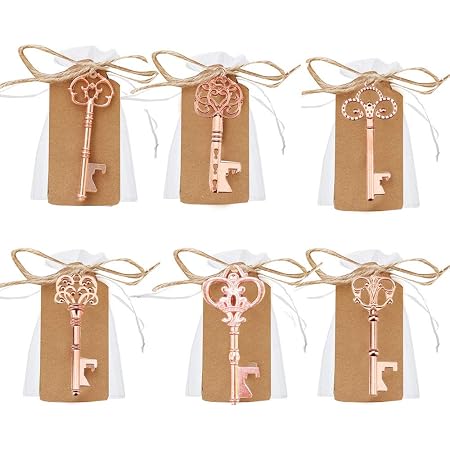 Lot De 50 Décapsuleurs Porte-Clés Vintage Avec Étiquettes - Idéal Cadeaux Mariage Et Fêtes