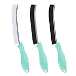 TQRR Hard Bristle Crevice Cleaning Brush-Thin Gap Scrub Brush, Small Cleaning Brush, Grout Brush, Kitchen Brush, Cleaning Tools for Toilet, Bathroom, Sink, Home, Household, Window (3, Mint)