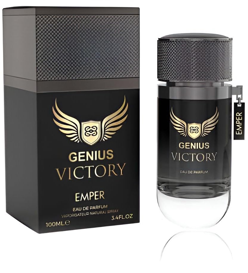 Genius Victory - Eau de Parfum for Men 3.4 oz fl / 100ml Fresh and Citrus Fragrance.