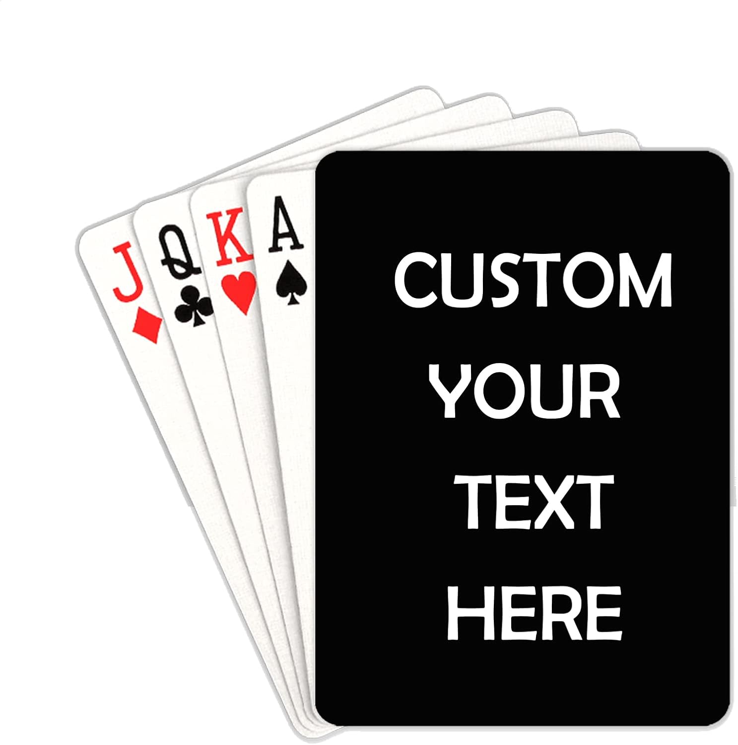 Black Playing Cards Custom Playing Cards with Photo