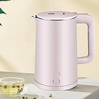 Vista 2 de Caldera de agua eléctrica, acero inoxidable recubierto de plástico 2.3 L Hervidor eléctrico del dormitorio (rosa)
