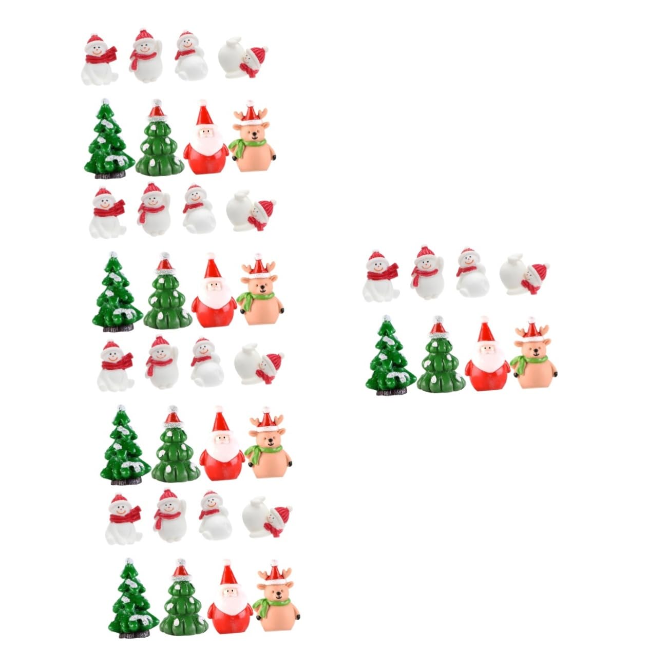 Cabilock 5 Juegos Micro Paisaje Navideño Adornos Brillantes Decoraciones Ángel Medias De Navidad Adornos De Jardin Media De Navidad Luces Solares De Estaca Exterior Resina 8 Uds * 5