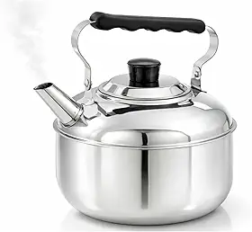 Chaleira Tradicional de Aço Inox 2 Litros Domama Prime – Design Clássico, Durável e Elegante para Aquecer Água com Praticidade
