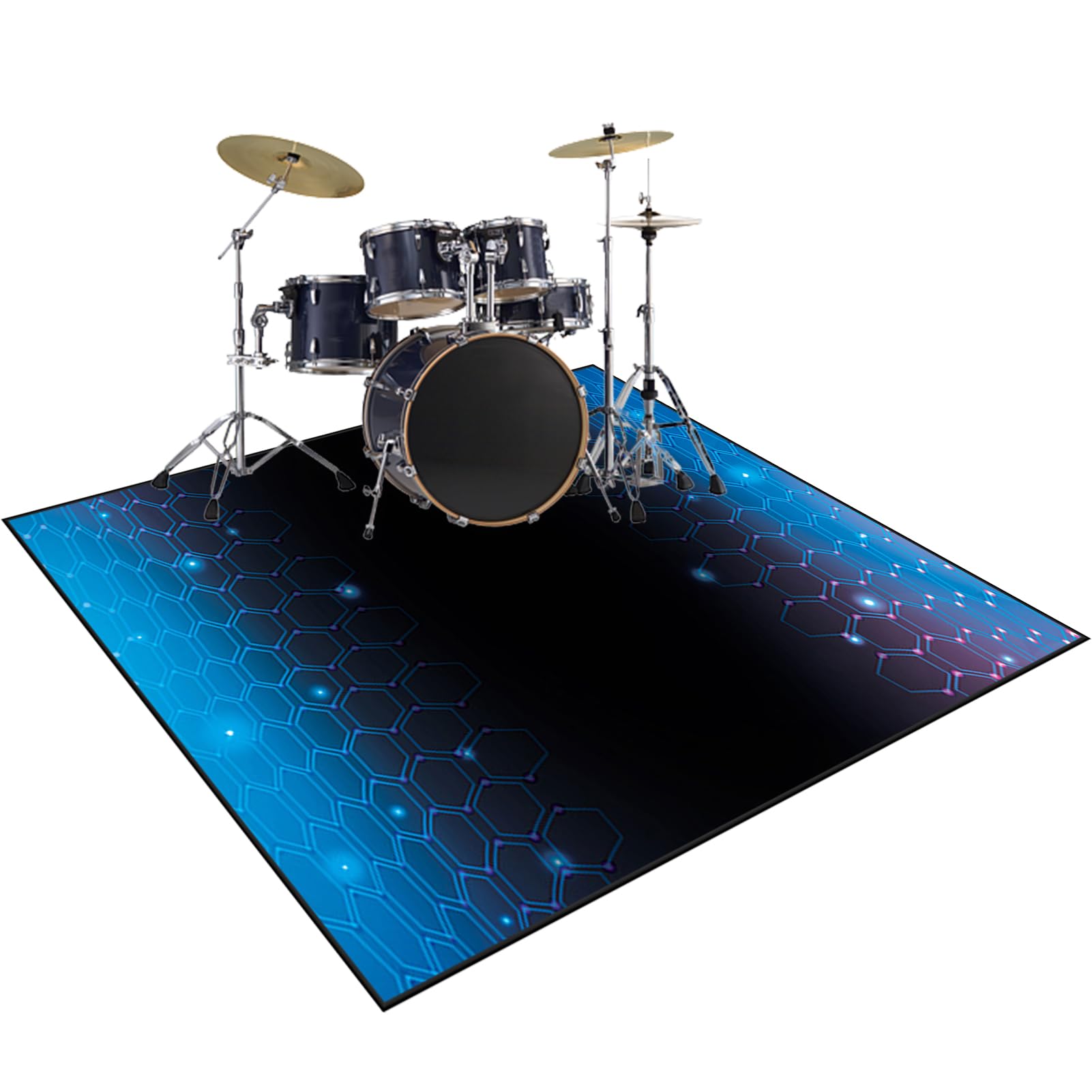 Elektroniczna bateria dywan, maty wodne 100 x 80 cm dywaniki antypoślizgowe bębny, dywaniki bębnowe maty bębnowe do elektronicznych zestawów perkusyjnych i innych dywanów