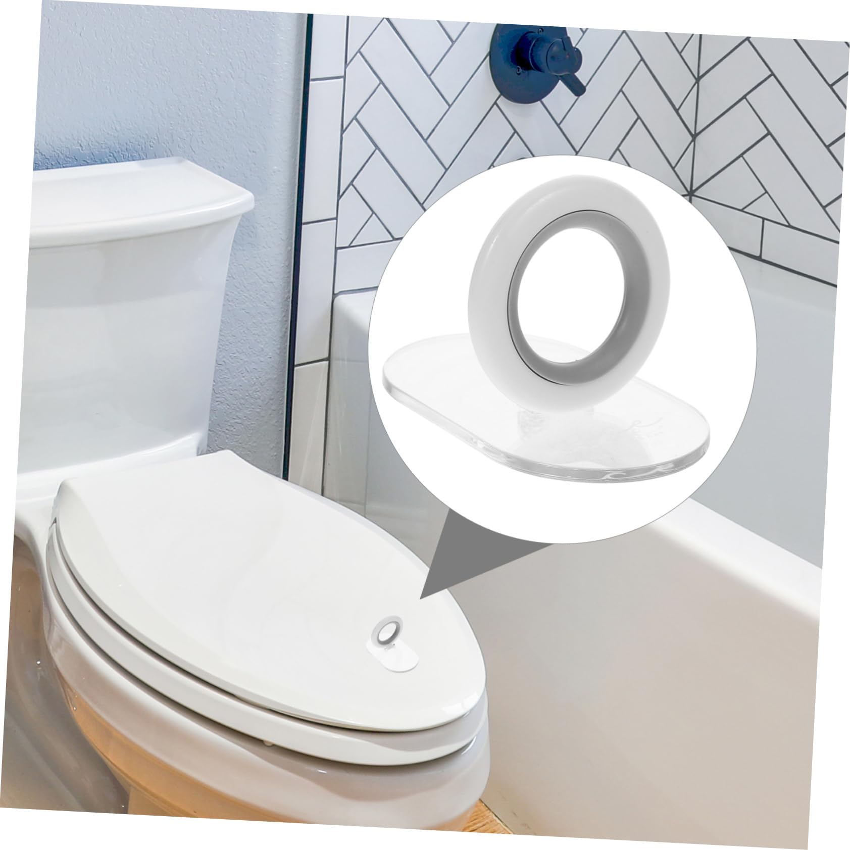 FOMIYES 2 Pack Toilet Lid Lifter Handle for Toilet Seat Cover Easy-to-Clean Lifter Tool for Home Office Use