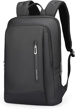Mark Ryden City Backpack Men's Multiple Pocket Lightweight Backpack with USB-C Backpack Men Work Commuting Laptop Backpack with 15.6 Inch Computer Compartment - Black