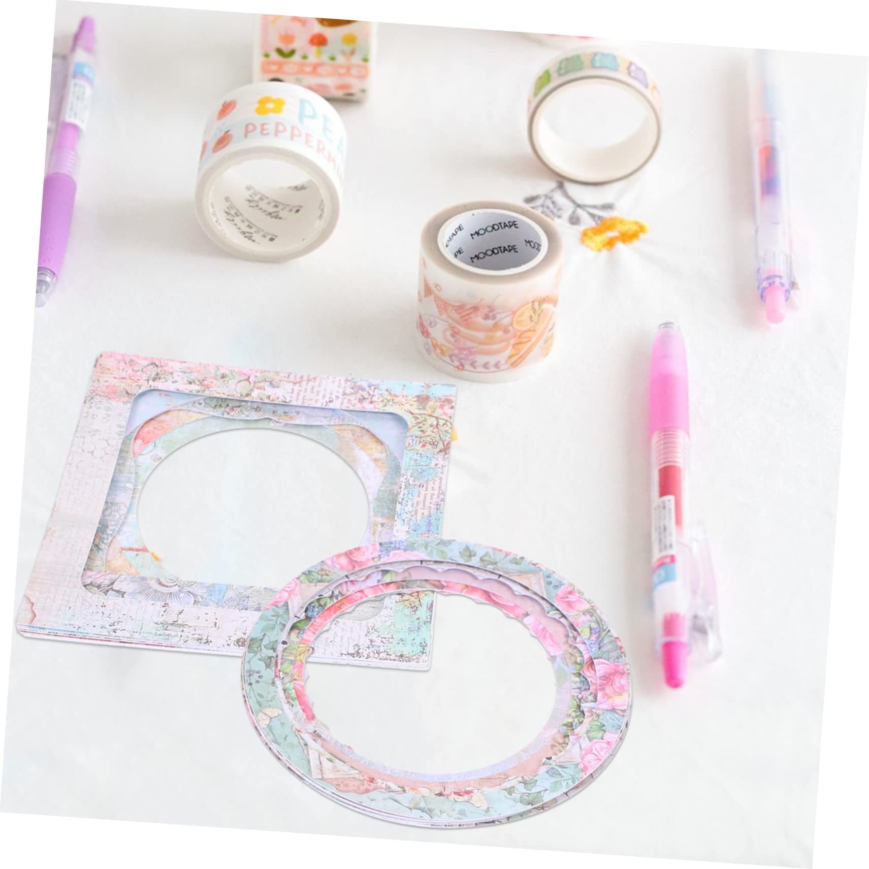 10sets Scrapbook Hollow per Decorazioni Artigianali per Biglietti e Scrapbooking Colori e Saturati