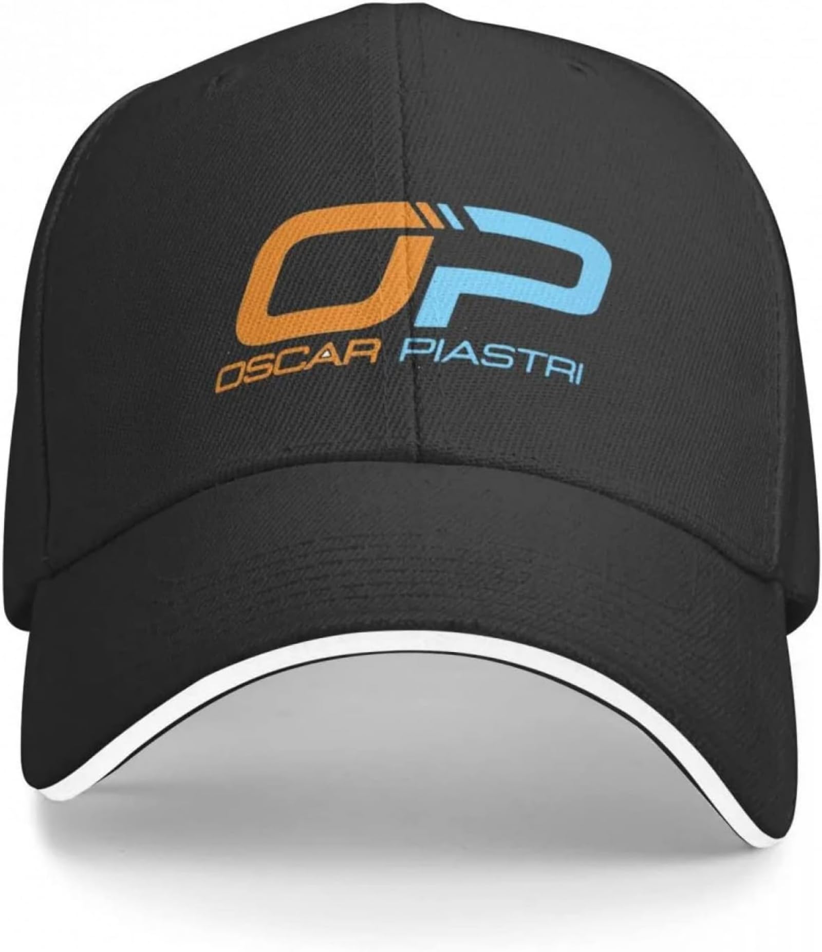 Caphatmc Unisex Color Baseball Cap Hiphop Sun Hat Oscar Piastri Logo -Adults Black One Size