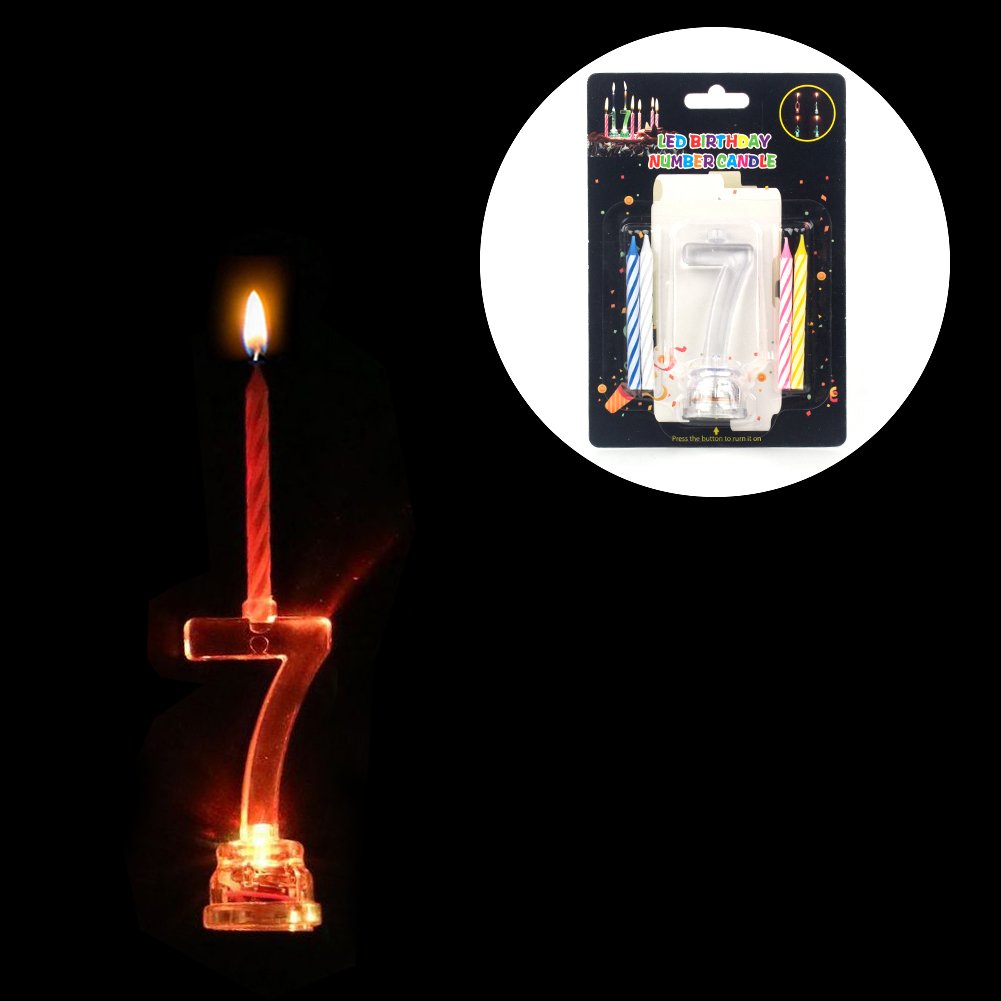 Birthday Cake Candles Happy Birthday Cake Toppers Candles For Birthday Cake Colorful Slow Flickering Light Number 0 9 Light Set With 4 Real Wax Candles Birthday Christmas Decor 7 Buy Online In Singapore At Desertcart Sg Productid