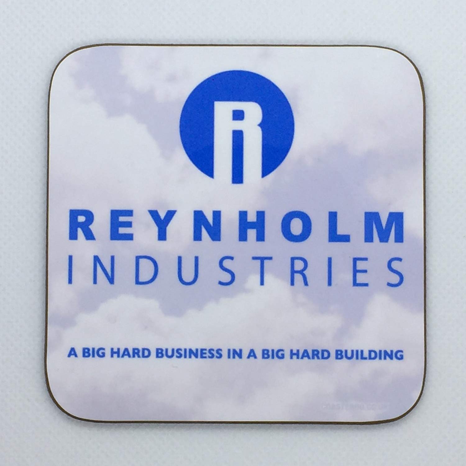 Coasteroo Reynholm Industries - The It Crowd - Drinks Coaster - Hardboard - 9Cm X 9Cm - Gloss Finish