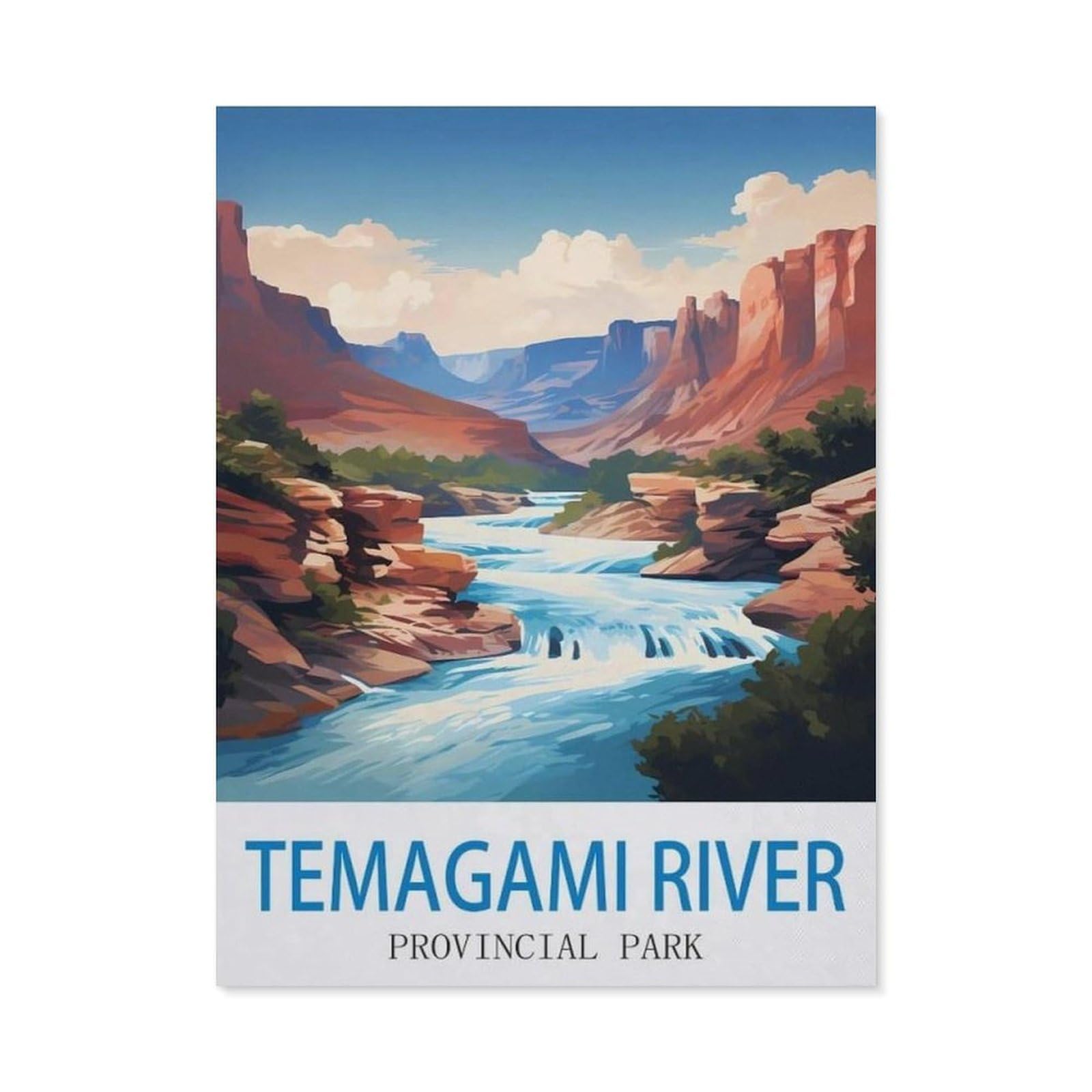 BEAYODKP 5D Diamond Painting Set ，Temagami River Provincial Park