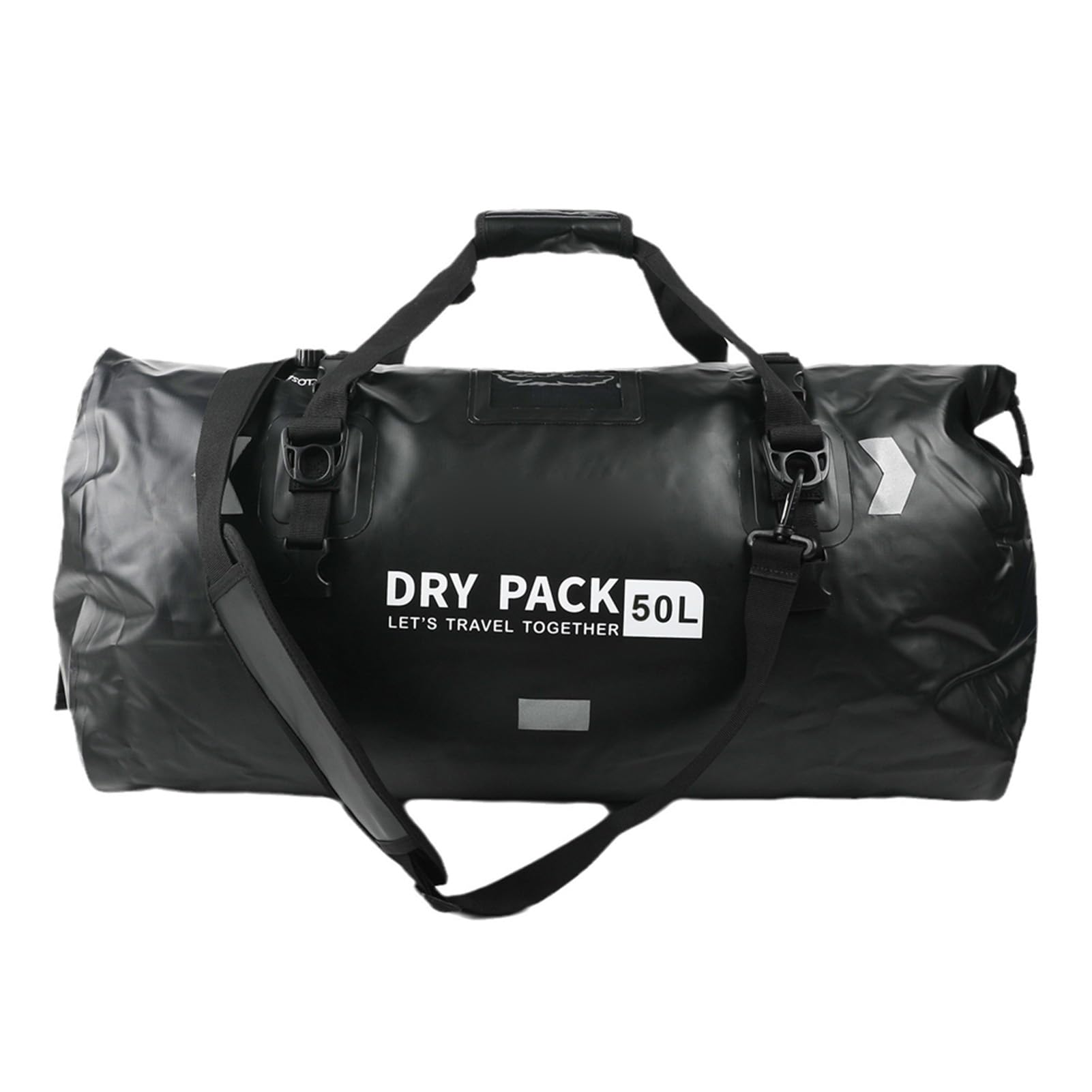Cocoarm Sac étanche pour Moto 50 L, Sac de Sport Imperméable en PVC avec Fermeture à roulettes, Parfait pour la Moto, Le Camping et Les Activités de Pêche (50L)
