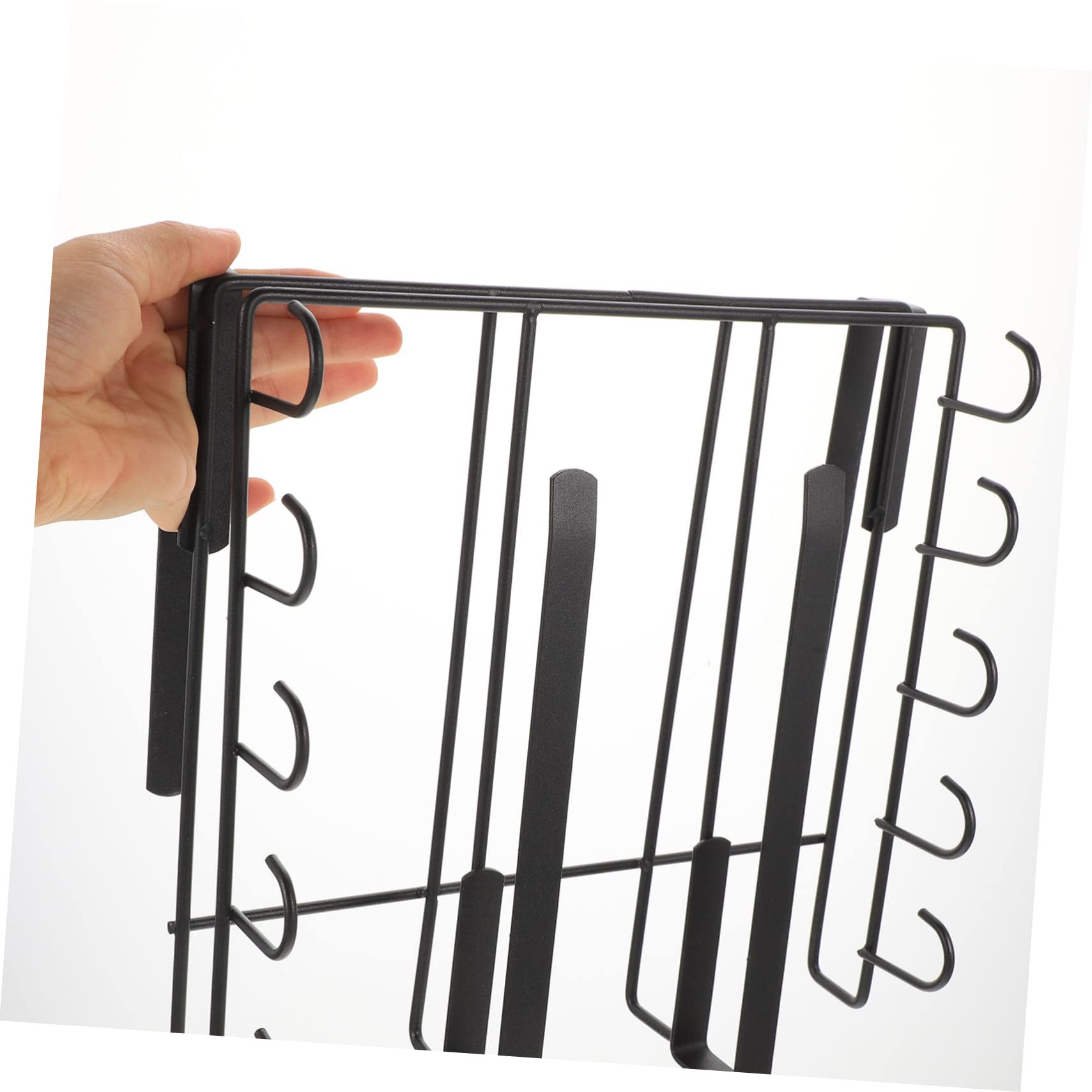 Organizer da Cucina per Coperchi e Taglieri, Acciaio al Carbonio Nero | Base Antiscivolo, Bordi Arrotondati, Pulizia Semplice, Uso in Cucina per Scaffale e Ripiani