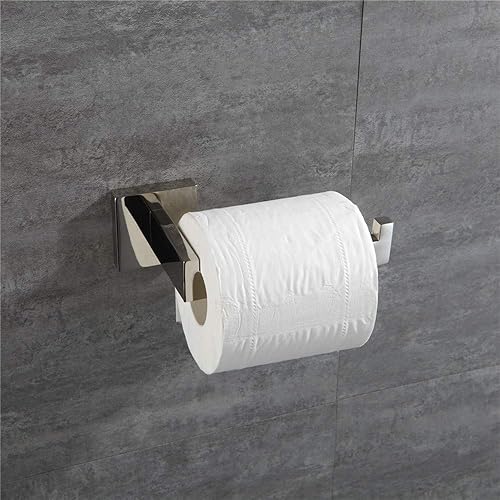 Miniatura 3 de Turs- Portapapel higiénico de acero inoxidable, portatoallas, de gancho para batas, barra colgadora de toallas, para rollo de papel higiénico a