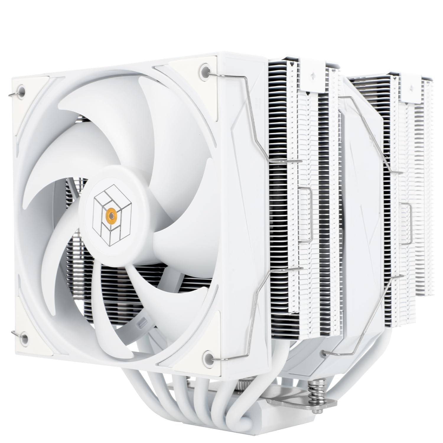 TR-Thermalright Royal Pretor 130 White CPU-Kühler, Double Tower mit 6 Heatpipes-Weiß, Dual PWM Lüfter, matt gezogene Kappe, für AM5/AM4, Intel LGA1851/1700/115x/1200,Weiß