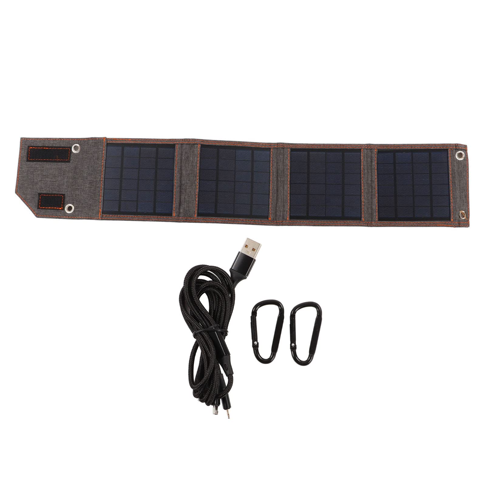 YWBL-WH Cargador Solar Plegable, Cargador USB de Silicio Policristalino