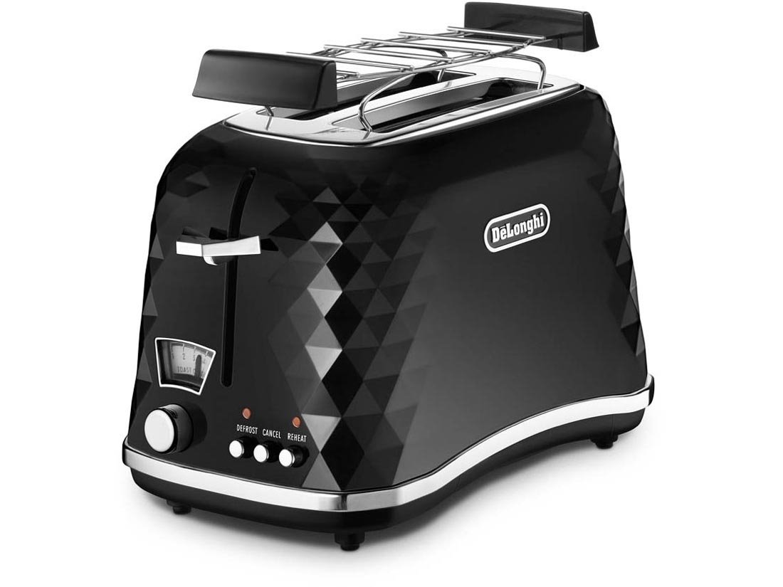 De'Longhi CTJ 2103.W Grille-Pain Brillante Schwarz