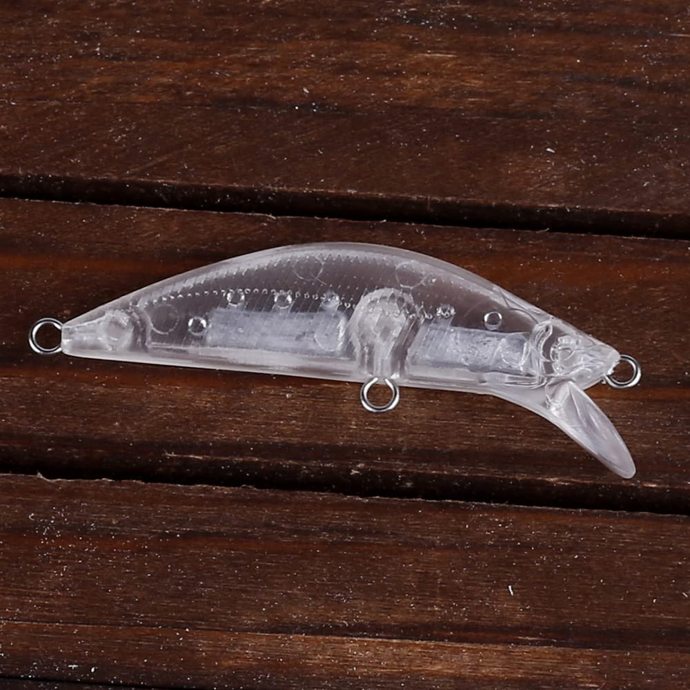 Huffa Jm136 Blank- 20Pcs 20Pcs / Lot 5.5Cm 4.8G Unpainted Bass Fishing Lures Diy Fish Tackle Artificial Baits Mini Hard Body Minnow Blanks