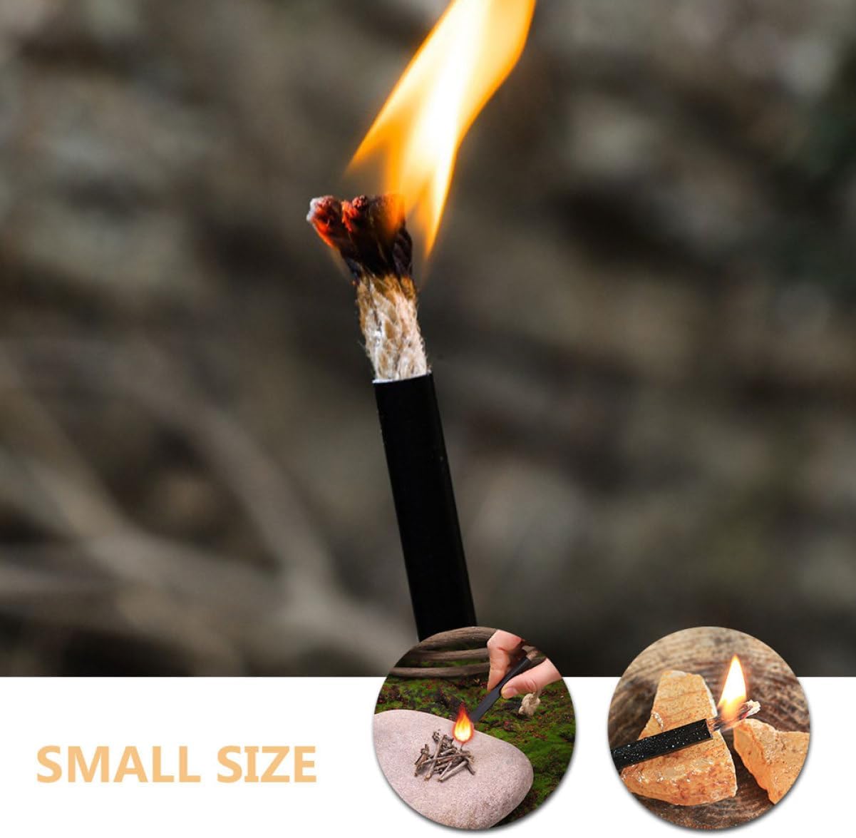 4pcs Portable Fire Starter Rope Survival Fire Lighter for Camping BBQ Hiking and Emergencies Easy to Use Essential Outdoor Gear