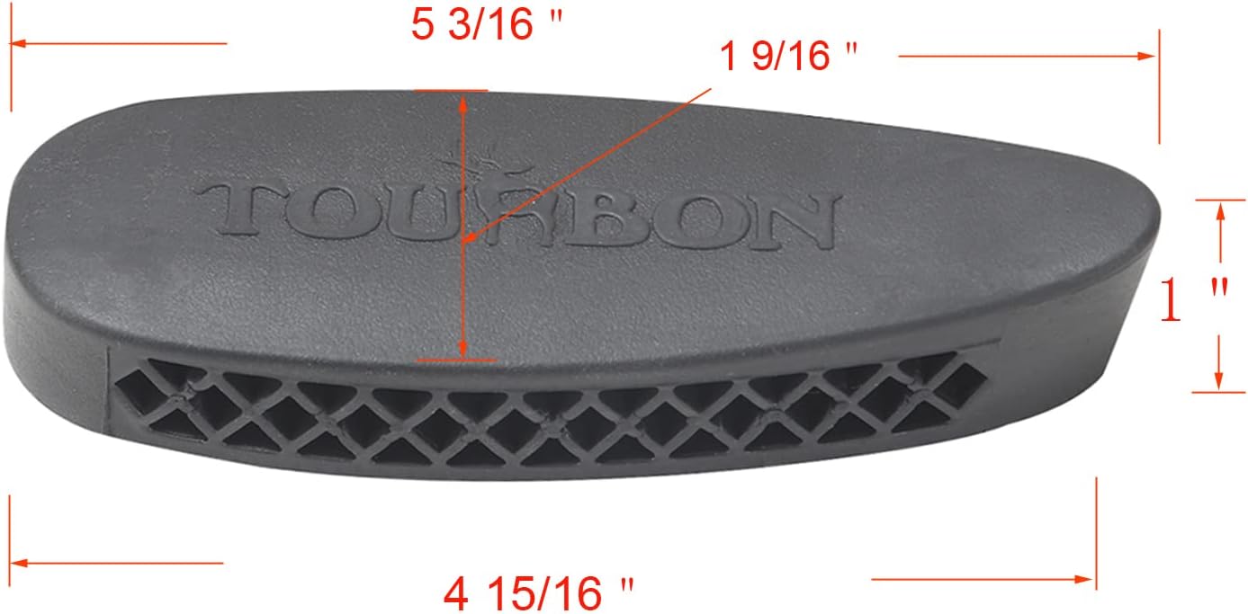 TOURBON Hunting Shooting Grind to Fit Recoil Pad (Pack of 2 Pieces)