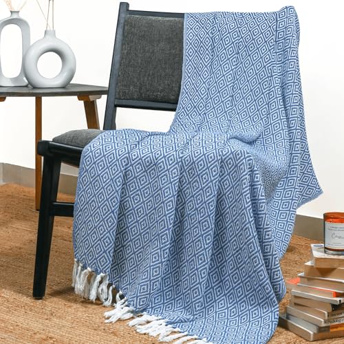 RAJRANG BRINGING RAJASTHAN TO YOU Dekorative Überwurfdecke aus Baumwolle...