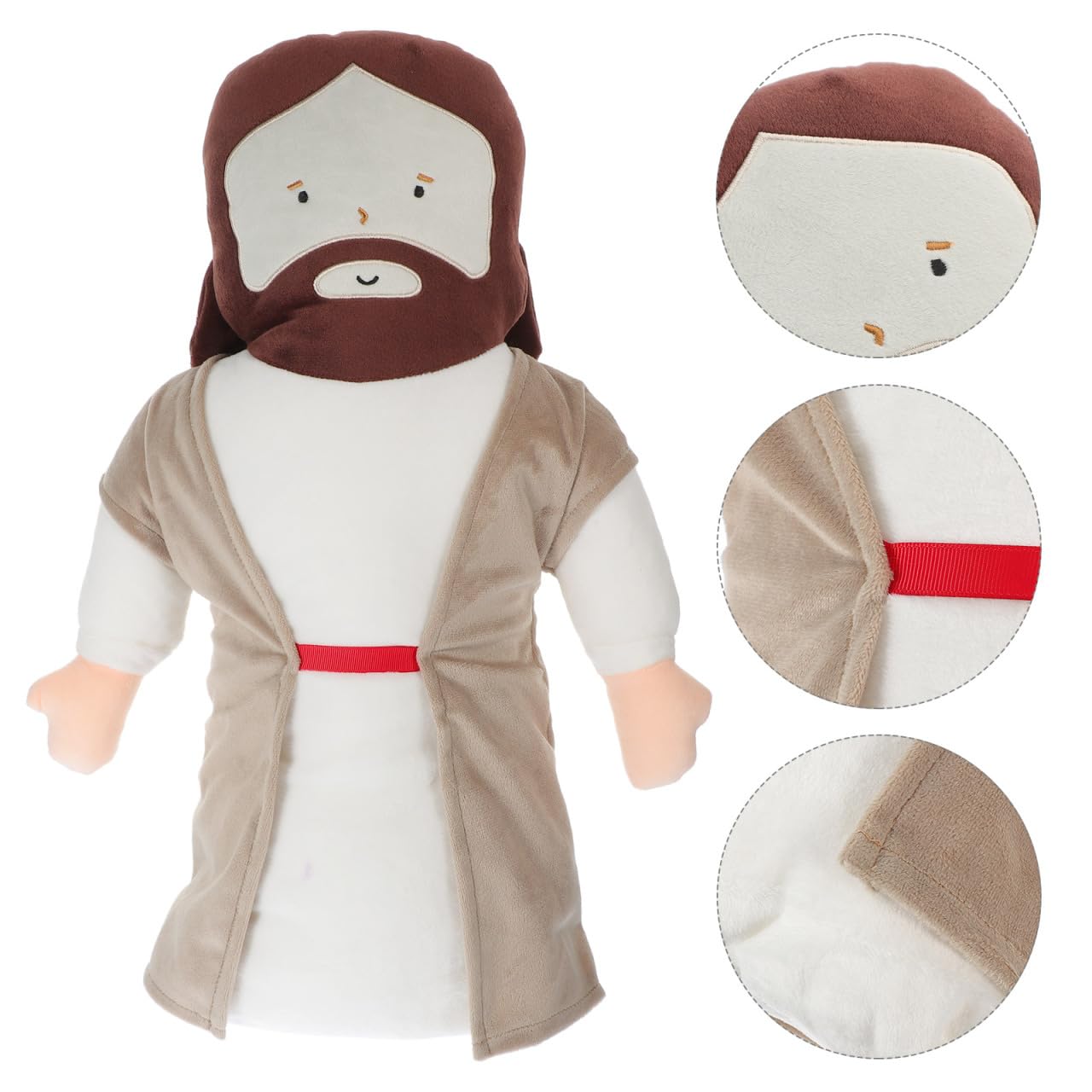 Muñeco De Peluche De Jesús Con Cruz Y Biblia | Juguete Religioso Suave De 12 Pulgadas