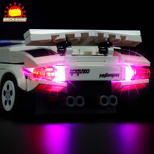 Miniatura 9 de Kit de luces GC para Lego Speed Champions Lamborghini Countach 76908 (Lego Set no incluido) (Classic)