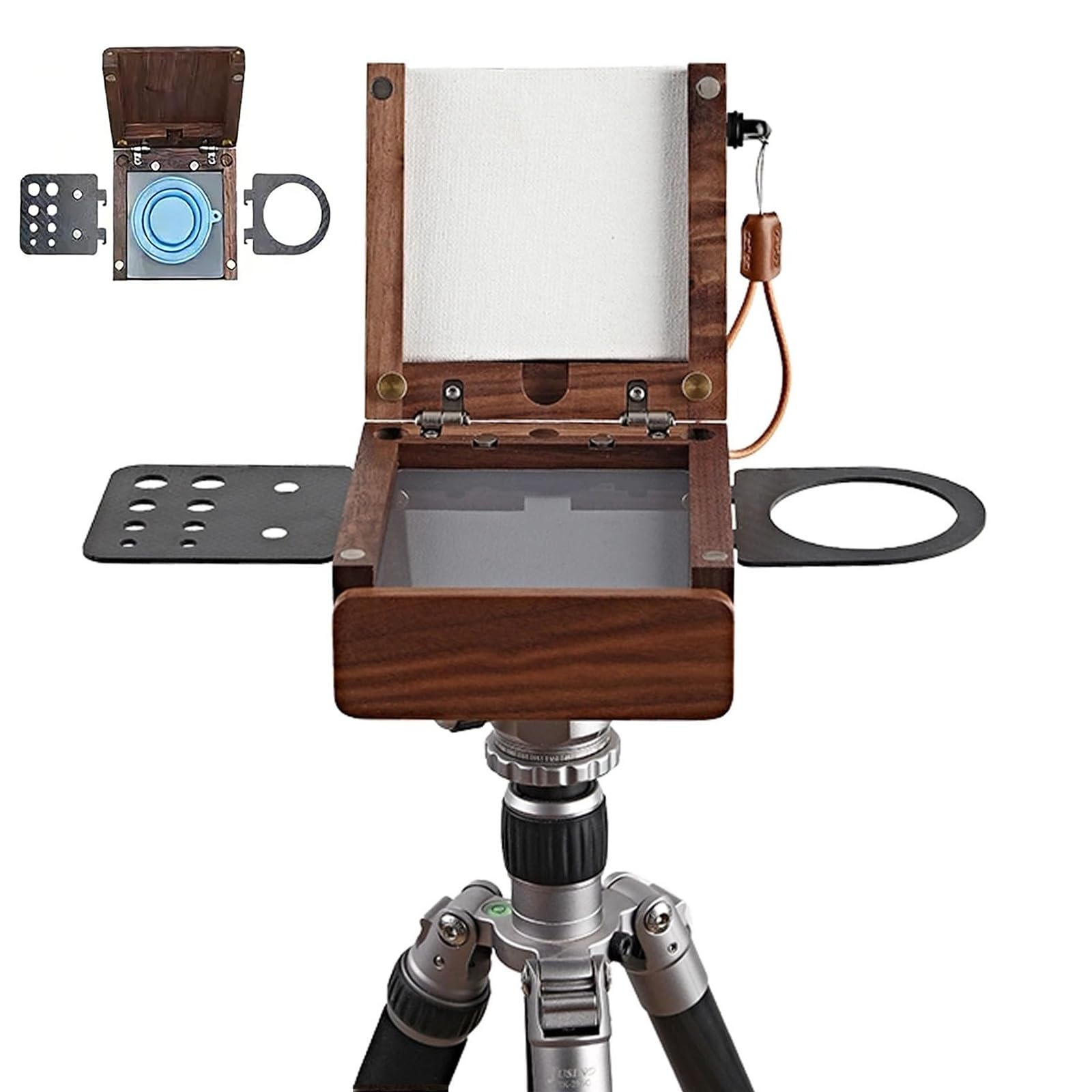 Caballete de aire plegable portátil con configuración rápida, compartimento de almacenamiento para bocetos, acuarela, pintura al óleo, artistas, estudiantes