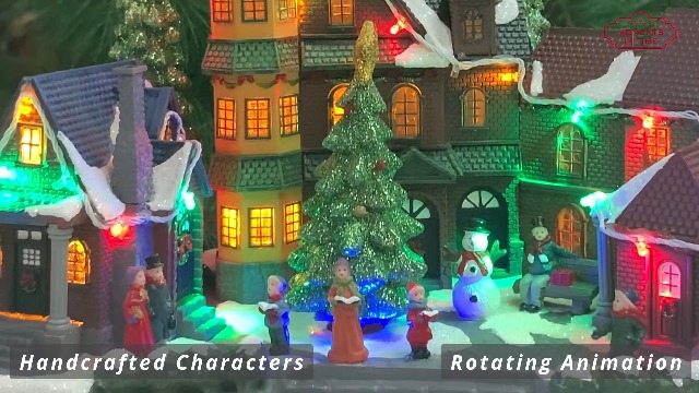 Amazon.com: MOMENTS IN TIME Christmas Village Centerpiece Decor