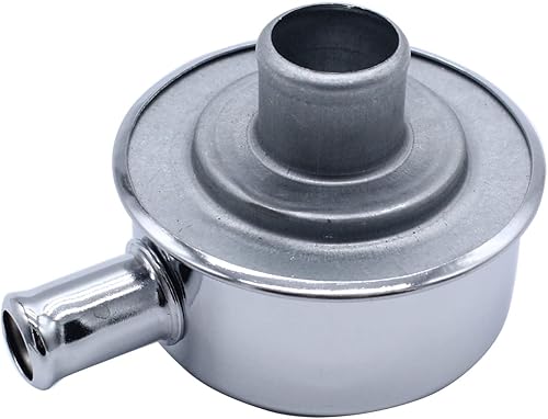 Miniatura 2 de Cubierta de válvula redonda de acero cromado con ojal de tubo de ventilación para válvula de orificio de 1-14 pulgadas, se adapta a SBC BBC SBF 327