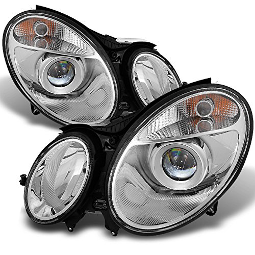 AKKON - For Mercedes Benz E-Class Halogen Type Projector Headlights Left + Right Side Replacement Pair Set