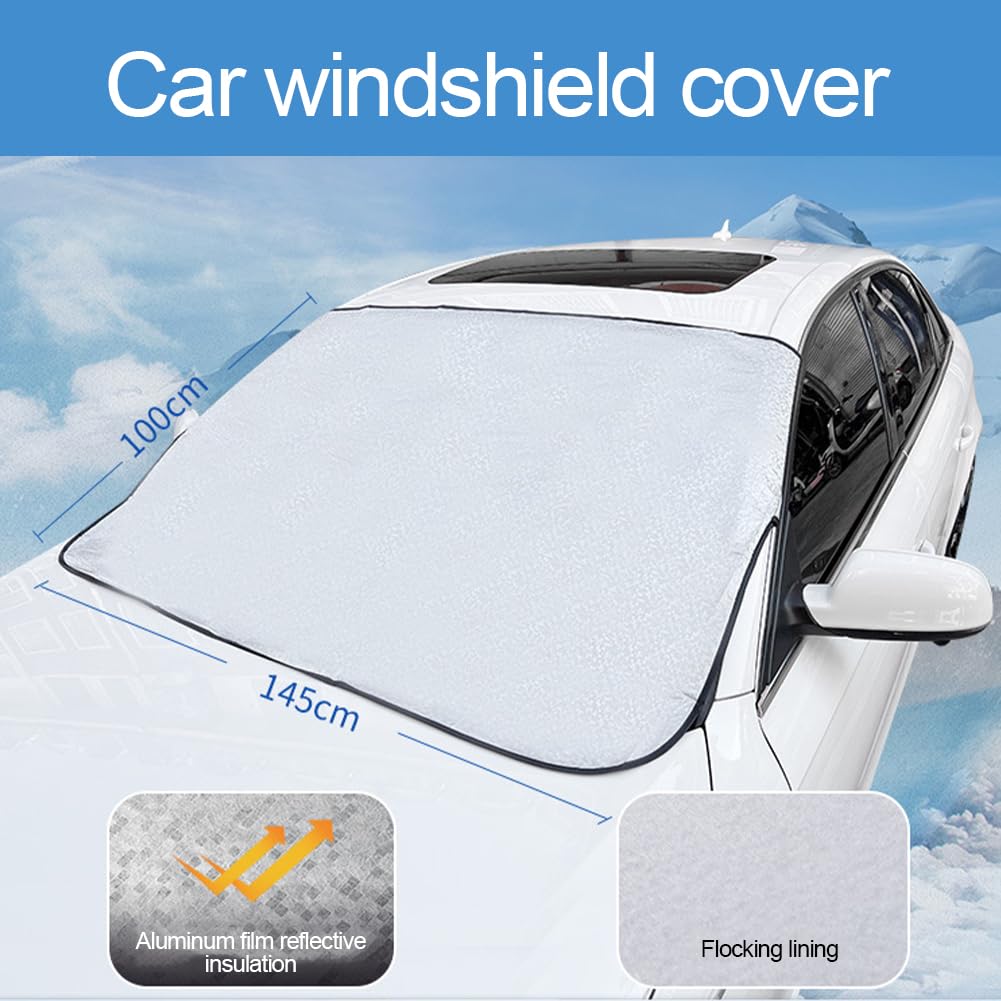 Copri Parabrezza Auto 140x100cm - Antigelo E Antisole Per Tutte Le Stagioni - Foto 6