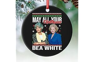 May All Your Christmases Bea White: Rose Nylund Golden Girls Ornament