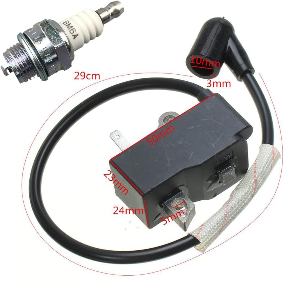 Realman 537418701 Ignition Coil for Husqvarna Gas String Trimmer 323C 323L 326LD 326LDX 326LX Brushcutter 223L 223R 323R 323RJ 325RJX 325RX 326RX 326RX Edger 326ES Ice Auger 326 Pole Pruner 323P 325P