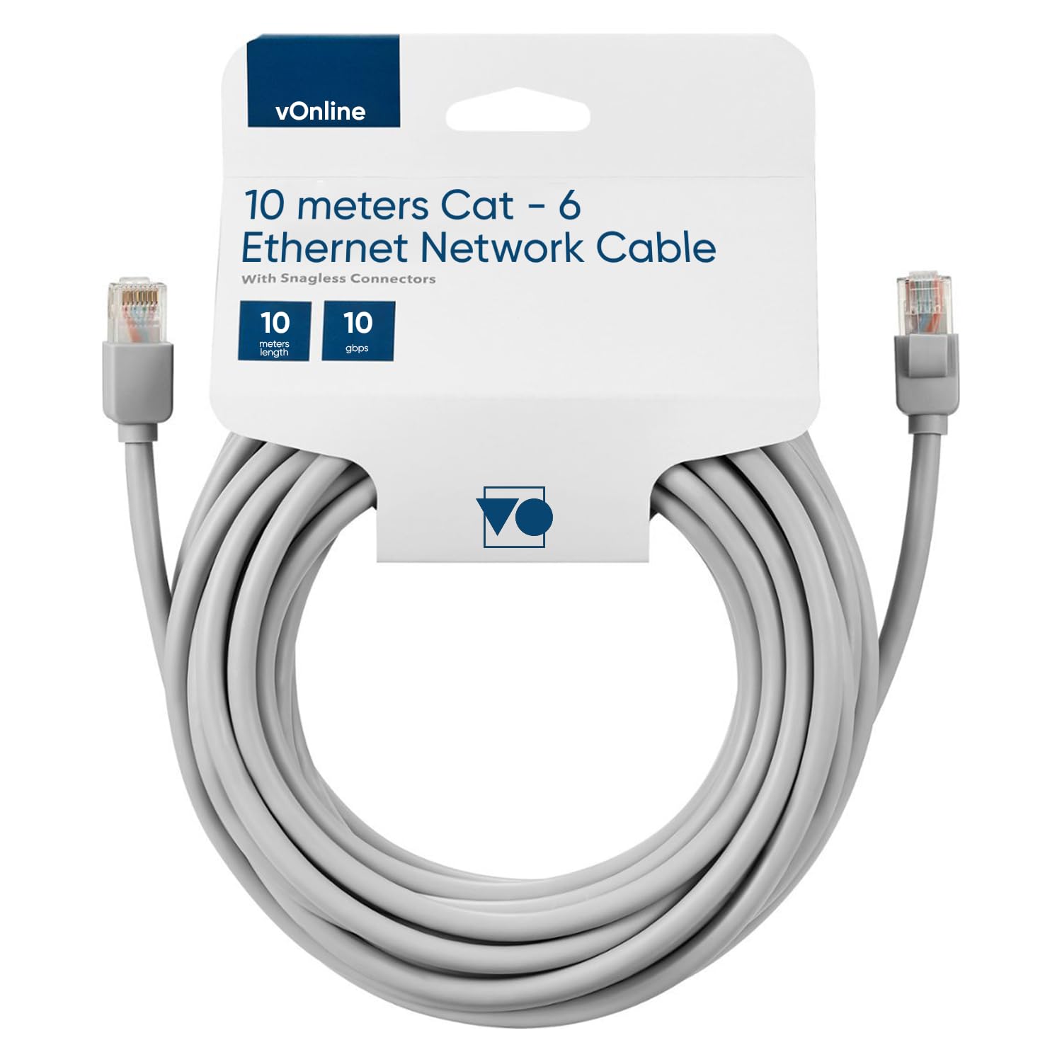 vOnline Cat 6 Ethernet Cable 10 Meter - High-Speed RJ45 LAN Network Cable, 10m Long Gigabit Cat6 Patch Cable for Gaming, Streaming, Office, and Home Network (B0D4R4JZ47) Amazon Price History, Amazon Price Tracker