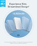 Anker MagGo Banque d'électricité, ultra-mince 10,000mAh Batterie magnétique, Qi2 Certifié 15W Ultra-rapide MagSafe Chargeur Portable Compatible, Design ergonomique, pour iPhone17/16/15/14 Series, et plus encore