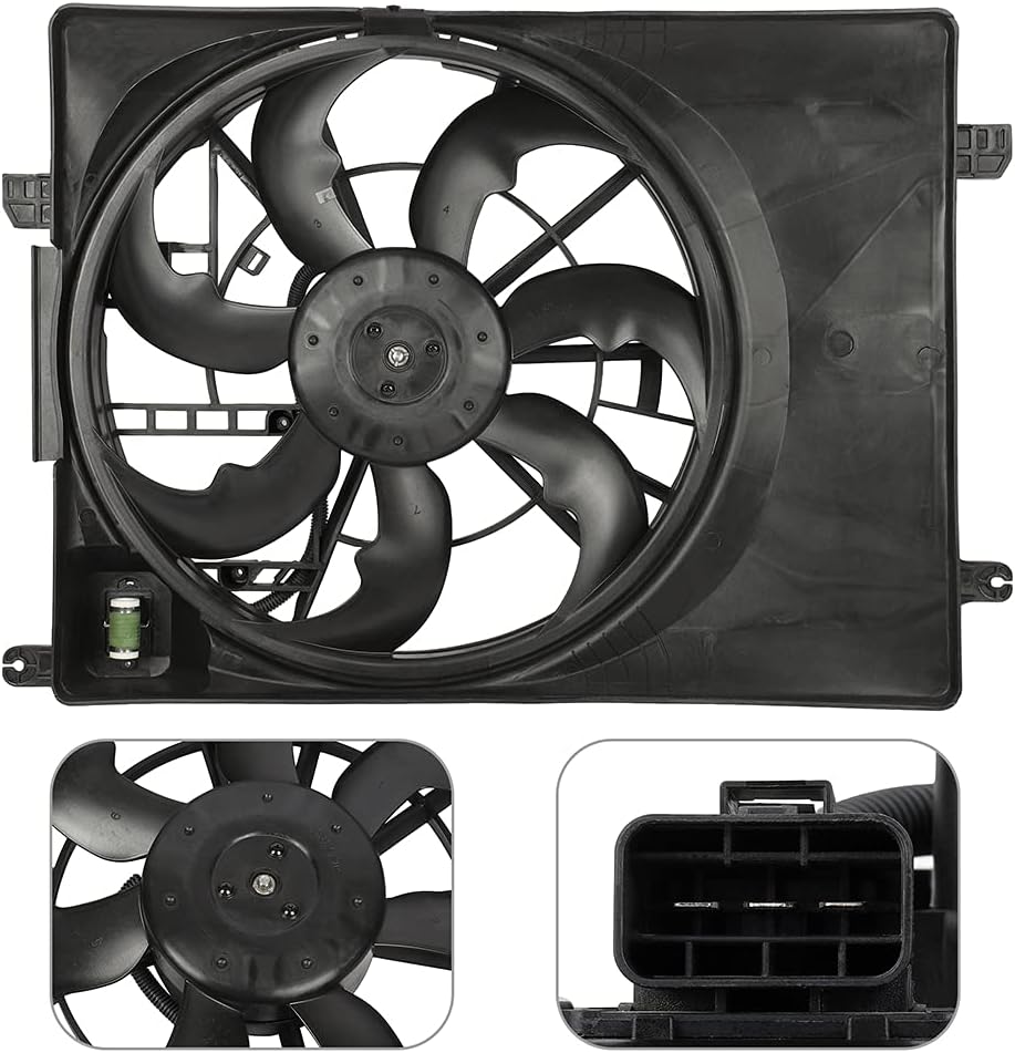SCITOO Electric Fans for Radiators Compatible with 2016-2018 for Hyundai for Tucson 2.0L 2017-2018 for Kia for Sportage 2.4L; Replace 674-60401 HY3115155 SBFHY3115155