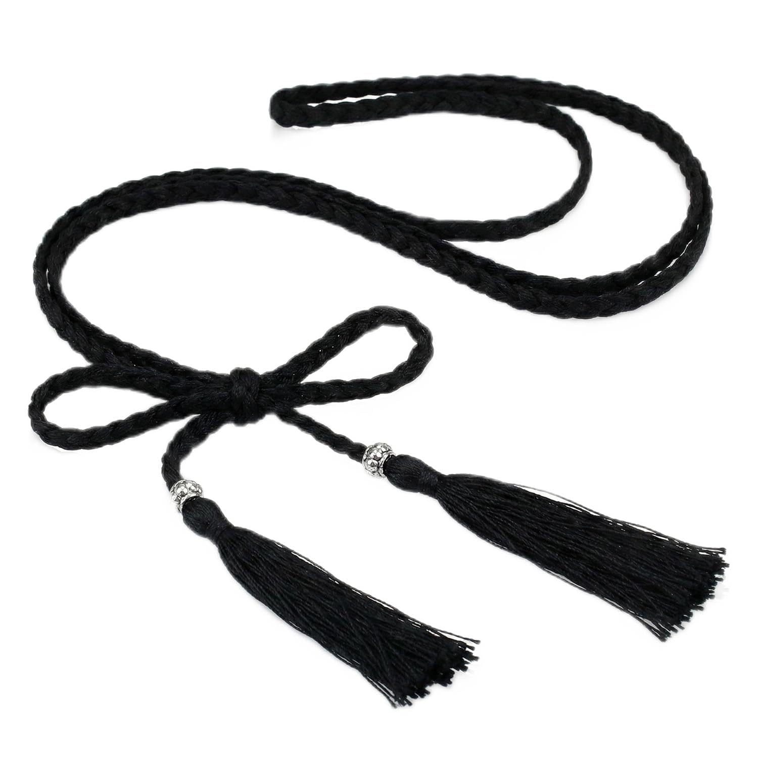 Manthan Handwoven Polyester Tassel Cord,Blouse, Traditional Indian Wear Accessory, Decorative Belt-image-9