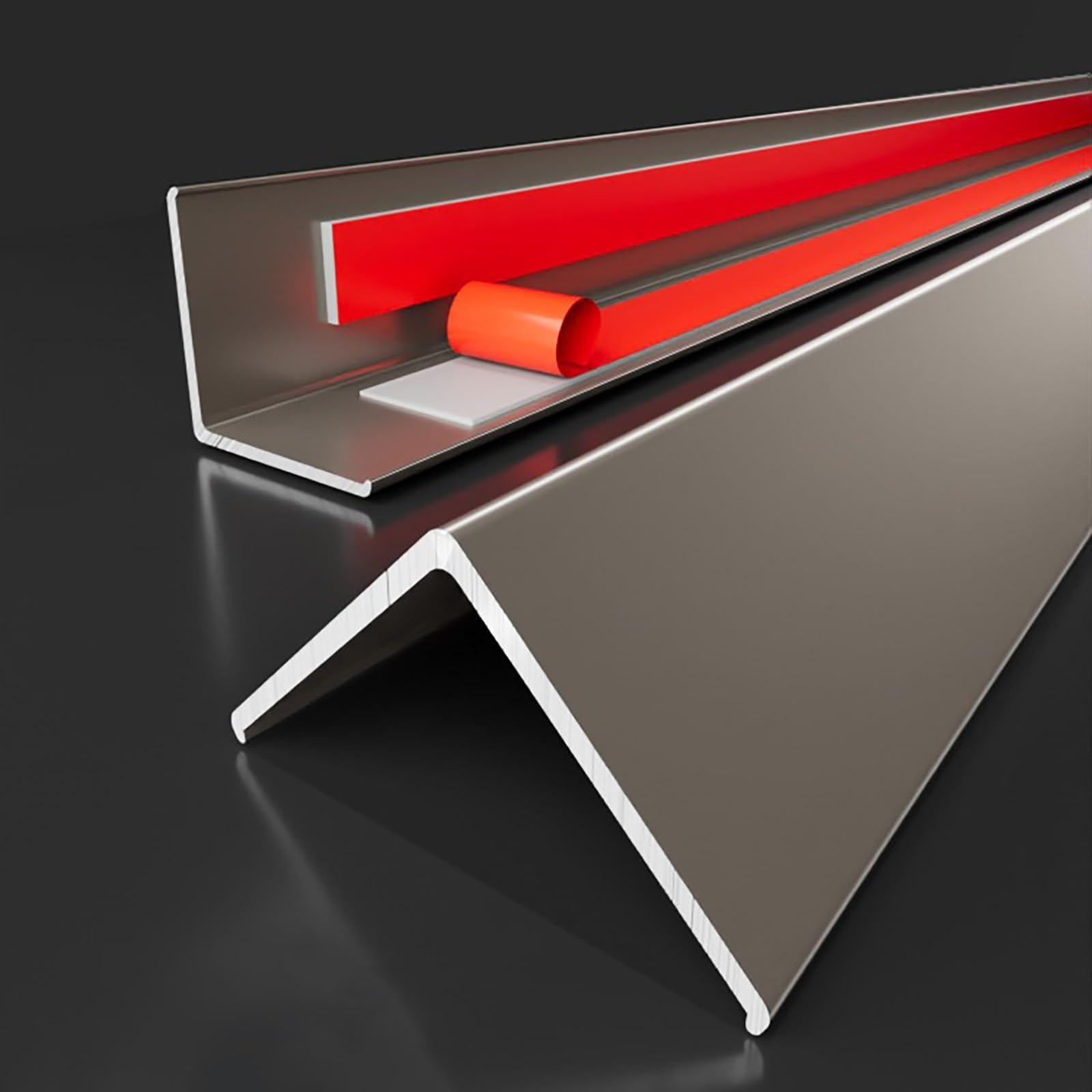 Protector De Borde De Pared En Aluminio 120 Cm* 2 Piezas Perfil De Protección De Esquina Antiarañazos Ideal para Oficinas Y Hogares Previene Daños En Las Esquinas(Purple Gold,Width: 20 mm)