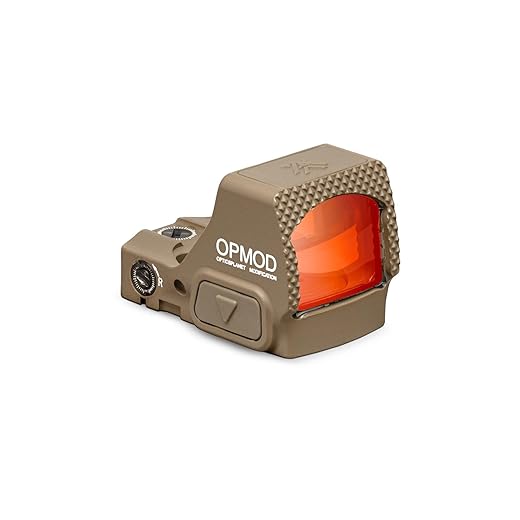 OPMOD Vortex Optics Defender-ST 1x Reflex Micro Red Dot, 6 MOA Dot, Tan, 843829145855