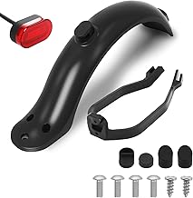 Poweka Fender Replacement Set for Xiaomi M365/ M365 Pro Scooter - Includes Mudguard Bracket & Tail Lamp