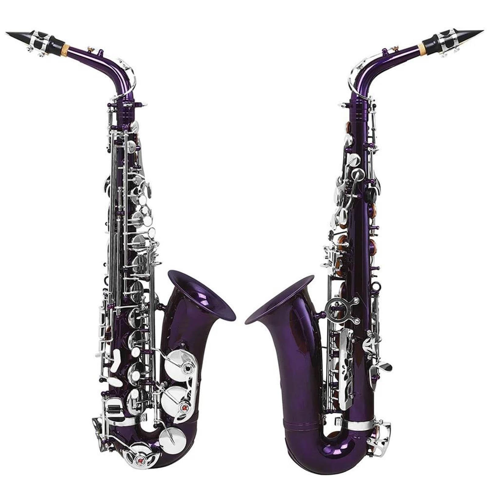 Saxofón Alto Cuerpo Latón Púrpura Eb