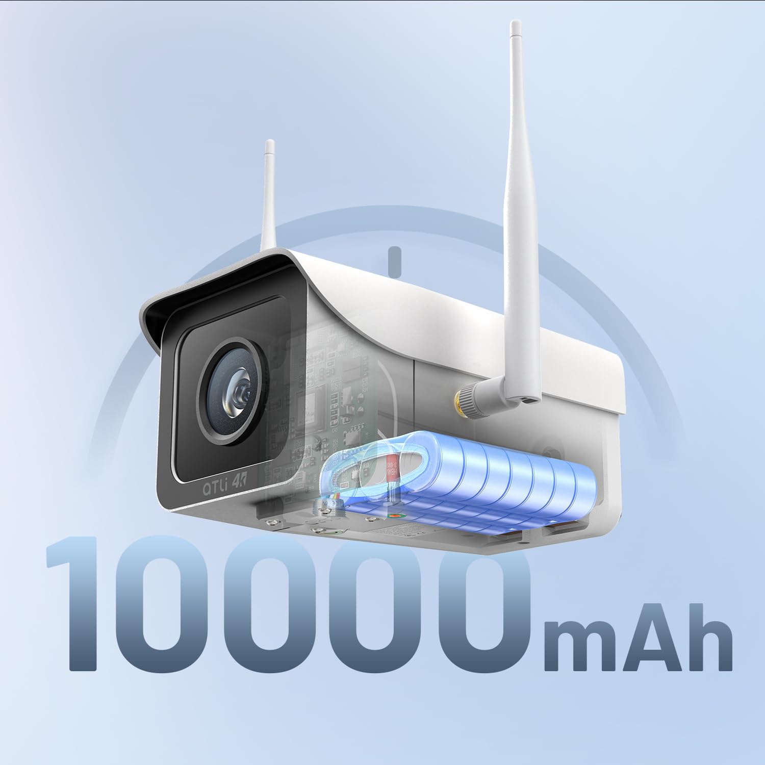 ATLI Cámara de lapso de tiempo 4K para construcción al aire libre, control remoto, horario flexible, tarjeta de memoria de 128 GB, ATL4500, cámara de video Timelapse para observación de fotografía en