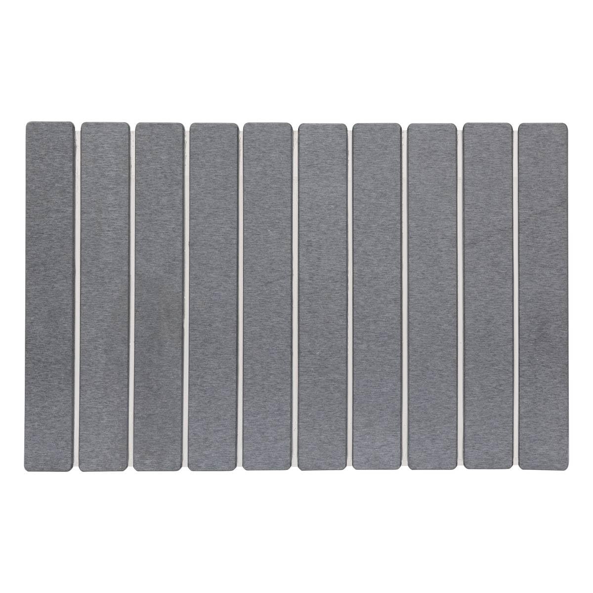 Alfombra de baño de diatomita gris 59x39cm ideal para salir de la ducha limpia