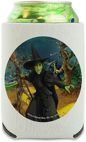 Wizard of Oz Wicked Witch - Enfriador de latas de personaje de bruja malvada - Funda aislante plegable para bebidas