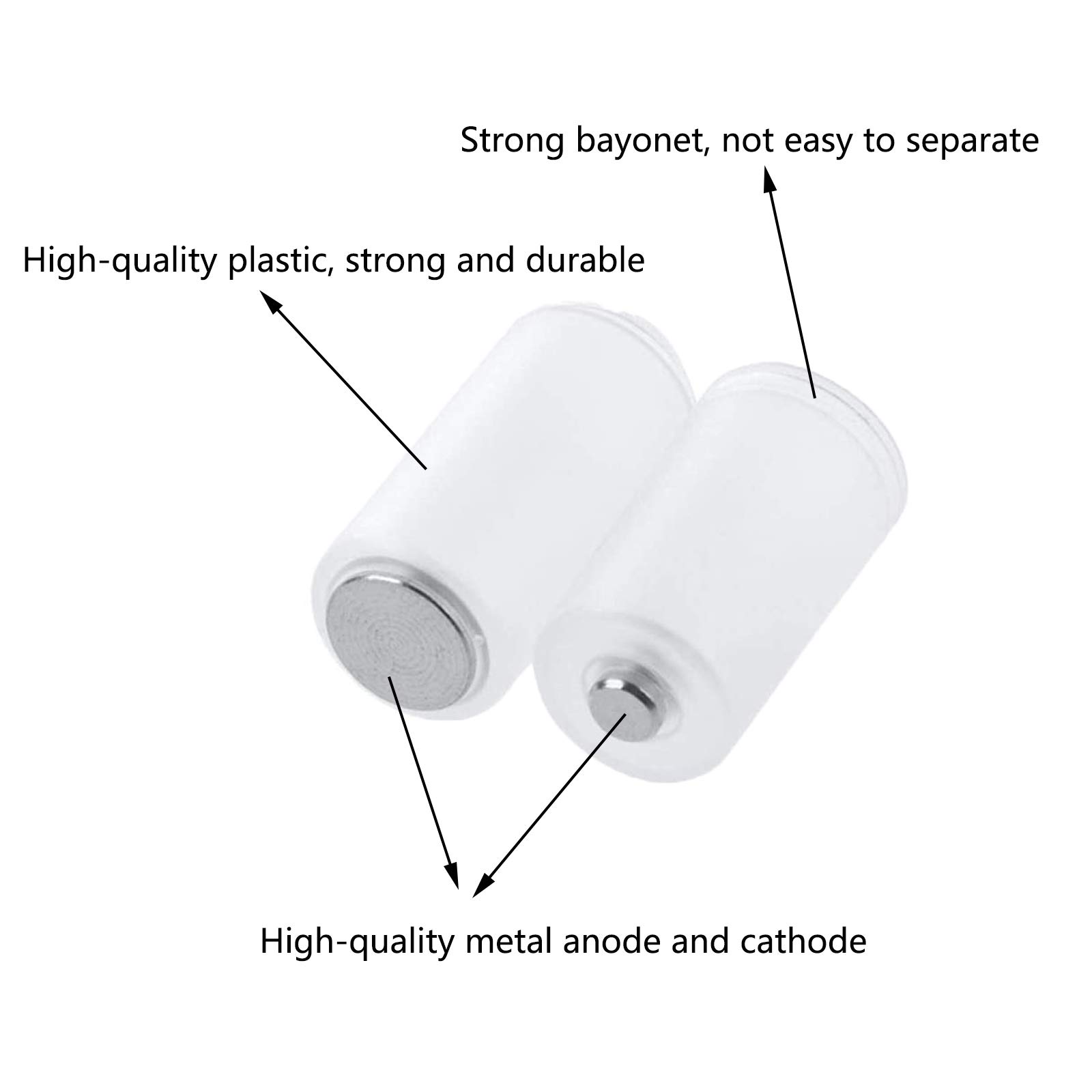 duoyif Adaptador Transparente BateríA AdaptacióN Adaptador del BateríA Convertidor BateríA del Convertidor AdaptacióN BateríA Convertidor Caja Pack of 10 Convert AAA To AA Batteries