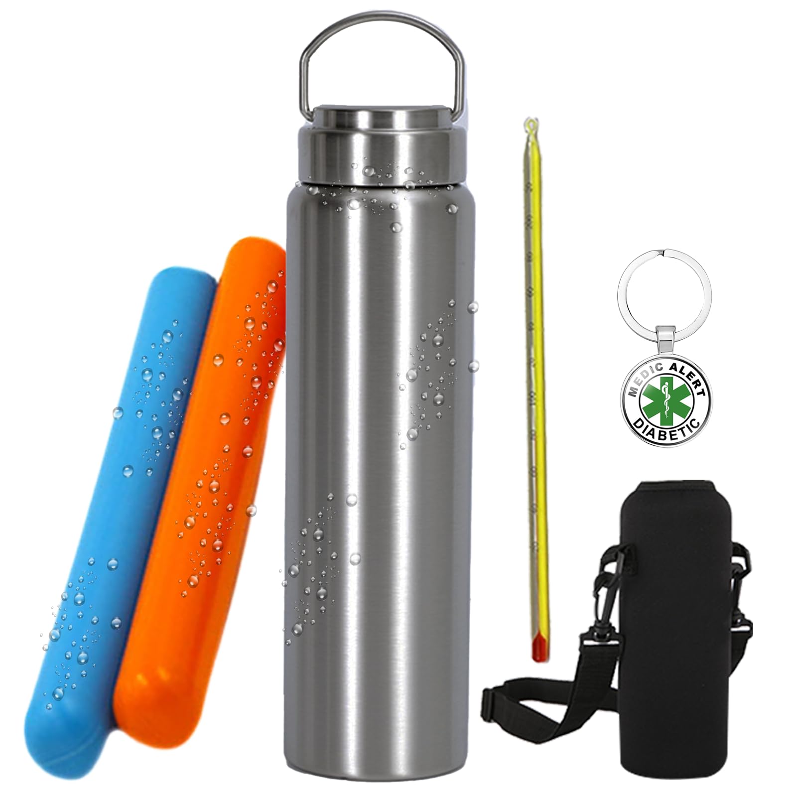 Insulin Cooler Travel Case 60-Hour Cooling TSA Approved Stress-Free Journeys Ideal Medication Cooler for Insulin Pens Vials Diabetic