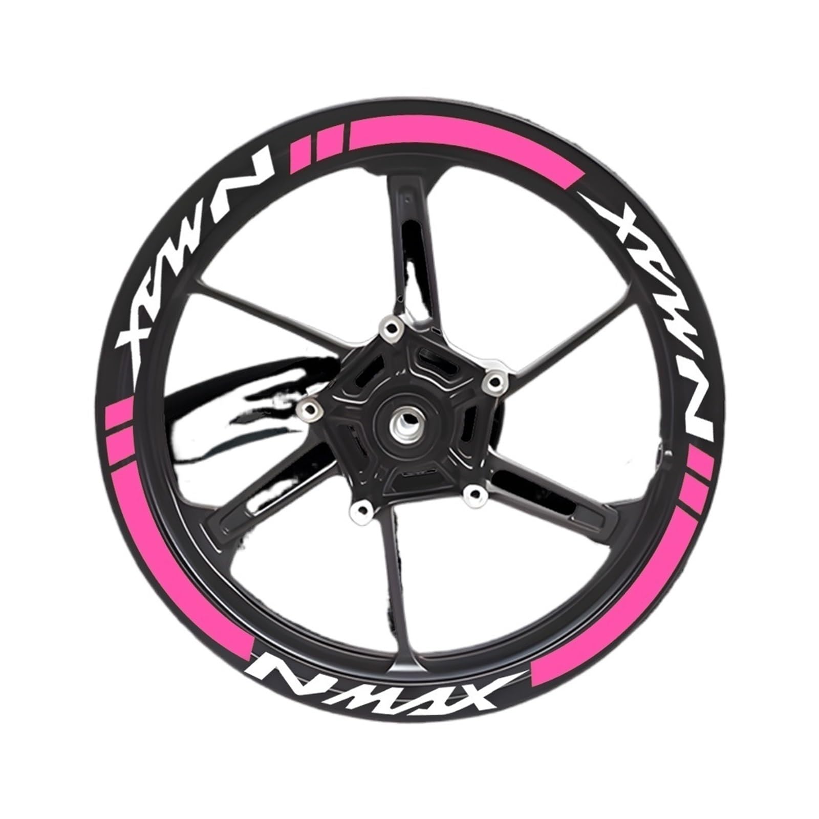 Autocollant pour roue de moto Nmax rose idéal pour vos trajets urbains quotidiens