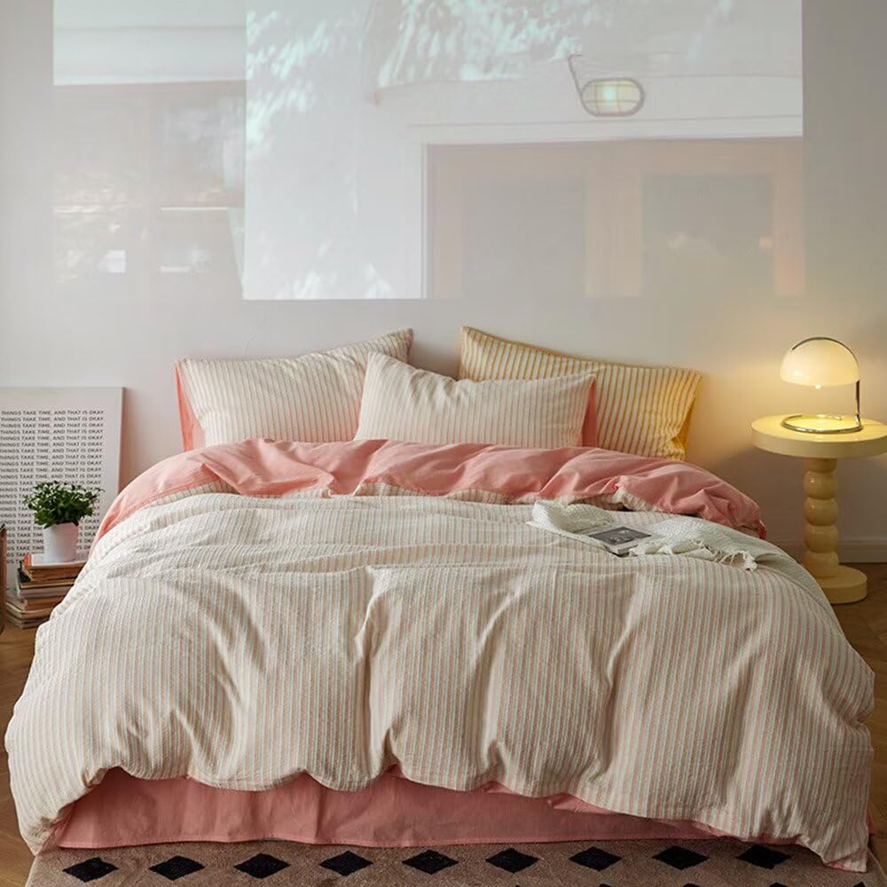 Parure de lit simple decoration d interieur rose clair pour un cocon de douceur